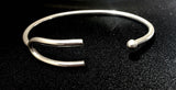 Sterling Silver Tuning Fork Bracelet: Adjustable Cuff, Music Lover Gift