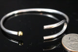Sterling Silver Tuning Fork Bracelet: Adjustable Cuff, Music Lover Gift