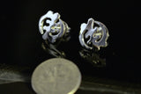Handmade Gye Nyame Post Earrings: Adinkra Symbol, Afrocentric Jewelry