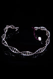 Necklace Choker DNA, science jewelry, genetics gift, double helix choker, statement, retirement present, work anniversary