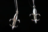 Silver Earrings Dangle Fleur de lis Louisiana Canada Louisville Boys Scouts Sterling jewelry signed sets available Louisiana State symbol