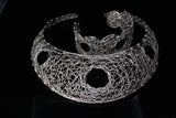 Unique Silver Choker, Filigree Necklace Collar