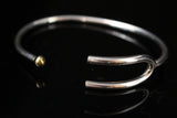 Sterling Silver Tuning Fork Bracelet: Adjustable Cuff, Music Lover Gift