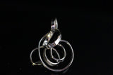 Handmade Silver Wire Wrapped Pendant Necklace, Yellow Glass Orb