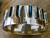 Piano Jewelry Set: Sterling Silver Ring, Earrings, Necklace & Bangle