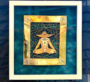 Wall Art Chakras  Yoga  kundalini Hindu Energy medical Carduceus Chester Allen meaningful fusion  Divine Alignment