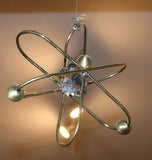 Mobile Art Sculpture, science gift, Atom for home or office, Chester Allen art meaningful handcrafted Kwanzaa wisdom Umoja unity