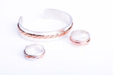 Mens ring, Silver Copper band