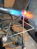 Metal Merkaba Mobile: Sacred Geometry Art, Yoga Decor