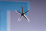 Sterling Silver Starfish Necklace: Ocean Inspired Celestial Jewelry