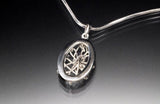 Handmade silver necklace earrings set, jewelry gift with meaning
