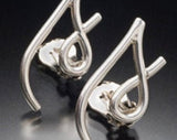Silver initial ring letter S or J cursive representing Spirit of women gift for her handmade cute simple band quick shipping  available