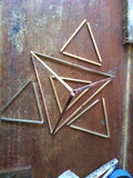 Art Collectible Metal Mobile Sacred Geometry Merkaba Yoga Lotus position One of a Kind Chester Allen art series Cosmic Ascension Mobile Art