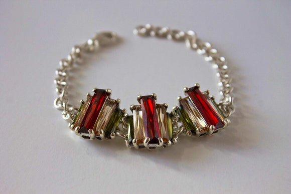 New Orleans Neutral Ground  is Higher Ground Sterling silver link semi precious stone bracelet_069 Moi Magazine