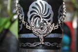 Bird link bracelet, Silver Sankofa jewelry, Gift for learning from the past, mothering