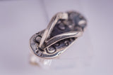 Flip Flop necklace, silver