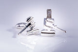Sterling Silver Gavel Cuff Links and Pendant: Handmade Law Student Gift