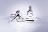Gavel cuff links and pendant for judge, lawyers, law student gift Sterling handmade mallet accessories for auction, formal, office wear