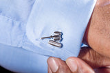 Gavel cuff links and pendant for judge, lawyers, law student gift Sterling handmade mallet accessories for auction, formal, office wear