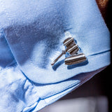 Gavel cuff links and pendant for judge, lawyers, law student gift Sterling handmade mallet accessories for auction, formal, office wear