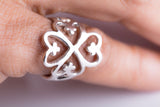 Nyame Dya Ring silver handmade adinkra jewelry
