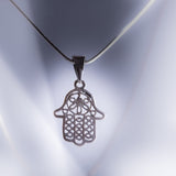 Sterling Silver Hamsa Hand Ring: Evil Eye Protection, Kabbalah Jewelry