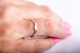 Handmade Wavy Sterling Silver Stackable Ring, Minimalist Jewelry