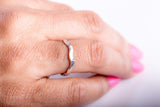 Silver stackable Band ring, Wavy handmade ring, Thumb, midi, or pinky ring. sturdy, simple minimalist jewelry