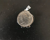 Gye Nyame necklace, Sterling silver adinkra jewelry symbol meaning God is first,  handmade jewelry, spiritual gift  by Chester Allen