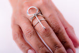 Silver Ankh ring, handcrafted by Chester Allen, coptic cross, Kemetic Egyptian jewelry, Divine feminine Statement jewelry, Mystic, Gothic