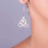 Lotus Pose Pendant: Silver Yoga Necklace, Meditation Gift