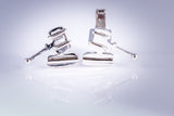 Gavel cuff links for judge, lawyers , law student gift Sterling silver handmade mallet accessories for auction, formal or office wear