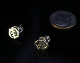 Gye Nyame stud earrings, sterling silver, Handmade God centered jewelry, God First, Adinkra symbol, black owned shop, Mothers Day Gift
