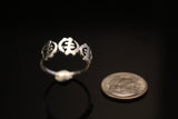 Gye nyame ring silver handmade adinkra ring means God first thumb, pinky or any size ring
