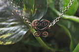 Sterling Silver Adinkra Dwennimmen Pendant: Ghanaian Rams Horn Necklace, Aries birthday gift