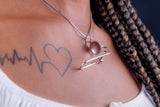 Trombone necklace,  silver handmade,  New Orleans, Jazz inspired pendant, Music instrument jewelry, Chester Allen design