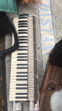 Recycled Piano Key Pendant: Sterling Silver Jazz Music Necklace