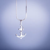 Dainty Sterling Silver Anchor Ring: Minimalist Mariner Jewelry