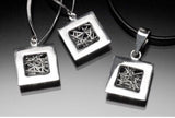 Handmade silver necklace earrings set, jewelry gift with meaning