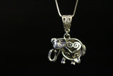 Silver heart necklace, Sankofa Adinkra symbol jewelry, afrocentric ancestor love,  learn from past, handmade heart pendant