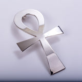 Ankh charm, sterling silver coptic cross, Kemetic jewelry, small goth gift, feminine energy, eternal life