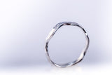 Handmade Wavy Sterling Silver Stackable Ring, Minimalist Jewelry