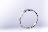 Silver stackable Band ring, Wavy handmade ring, Thumb, midi, or pinky ring. sturdy, simple minimalist jewelry