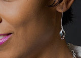 Silver Cowrie shell Earrings, gift for her, handmade dangle sterling silver unique jewelry