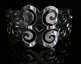 Sterling Silver Adinkra Dwennimmen Pendant: Ghanaian Rams Horn Necklace, Aries birthday gift