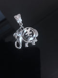 Dangle Earrings, Gye Nyame symbol(Except God I Fear None) Handmade Adinkra jewelry Sterling silver Earrings