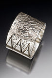 Sterling Silver Fidget Ring: Handmade Boho Wedding Band