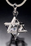 Merkaba Pendant: 3D Star Necklace, Sacred Geometry Amulet