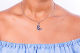 Stethoscope necklace, Sterling silver pendant for medical student or professional, Mothers Day Gift