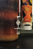 Silver Akwaba Doll Necklace: Ashanti Fertility Pendant
